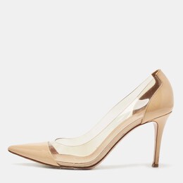 Gianvito Rossi: Бежевые туфли  Plexi