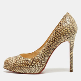 Christian Louboutin: Бежевые туфли 