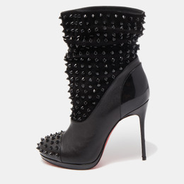 Christian Louboutin: Чёрные ботинки 