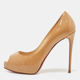 Christian Louboutin: Бежевые туфли 