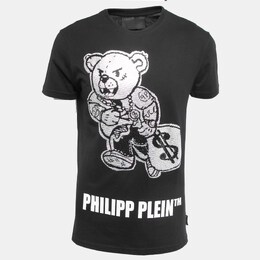 Philipp Plein: Чёрная футболка  Teddy