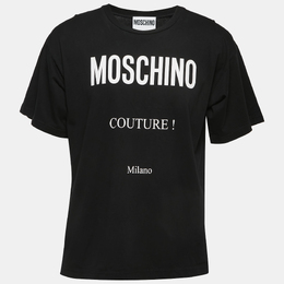 Moschino Couture: Чёрная футболка