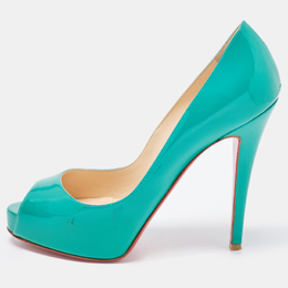 Christian Louboutin: Зелёные туфли 