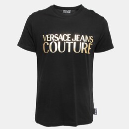 Versace Jeans Couture: Чёрная футболка 