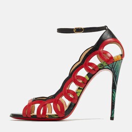 Christian Louboutin: Красные босоножки 