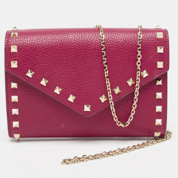 Valentino: Розовый кошелёк  Rockstud