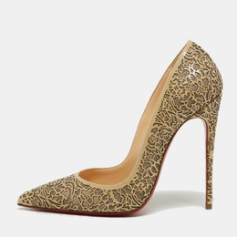 Christian Louboutin: Бежевые туфли  So Kate