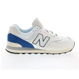 New Balance: Белые кроссовки  574