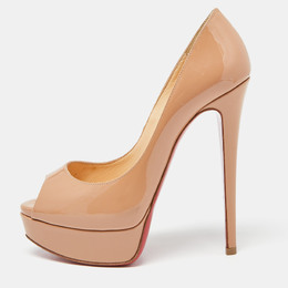 Christian Louboutin: Бежевые туфли 