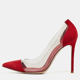 Gianvito Rossi: Красные туфли  Plexi