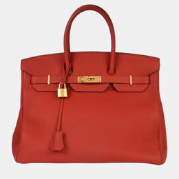 Hermes: Красная сумка  Birkin 35
