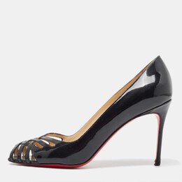 Christian Louboutin: Чёрные босоножки 