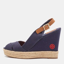 Tory Burch: Синие мокасины 