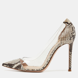 Gianvito Rossi: Бежевые туфли  Plexi