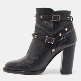 Valentino: Чёрные ботинки Rockstud