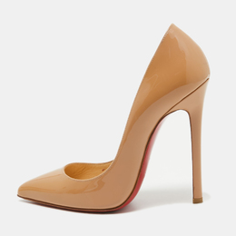 Christian Louboutin: Бежевые туфли  Pigalle