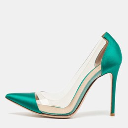 Gianvito Rossi: Зелёные туфли  Plexi