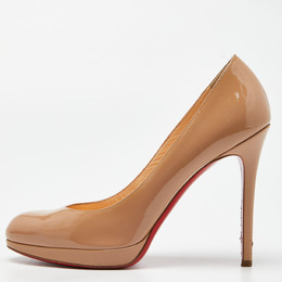 Christian Louboutin: Бежевые туфли 