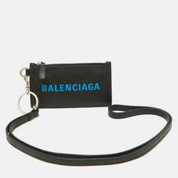 Balenciaga: Чёрный картхолдер