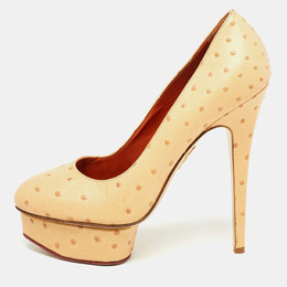 Charlotte Olympia: Бежевые туфли 