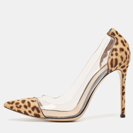 Gianvito Rossi: Бежевые туфли  Plexi