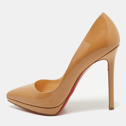 Christian Louboutin: Бежевые туфли  Pigalle