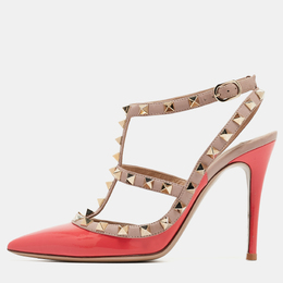 Valentino: Розовые туфли Rockstud