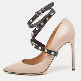 Valentino: Розовые туфли Rockstud