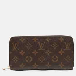 Louis Vuitton: Коричневый кошелёк  Zippy