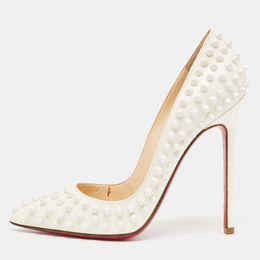 Christian Louboutin: Белые туфли  Pigalle