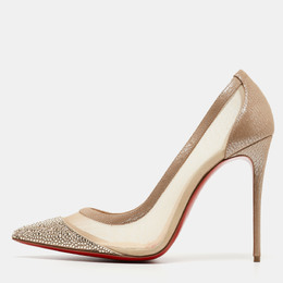 Christian Louboutin: Бежевые туфли 