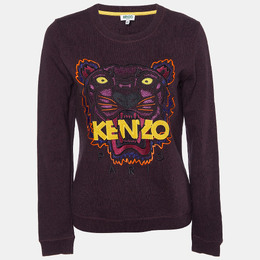 Kenzo: Бордовый свитшот  Tiger