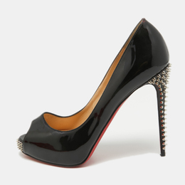 Christian Louboutin: Чёрные босоножки 