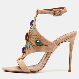 Aquazzura: Бежевые сандалии 