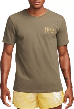 Nike: Футболка  Dri FIT с коротким рукавом