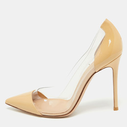 Gianvito Rossi: Бежевые туфли  Plexi