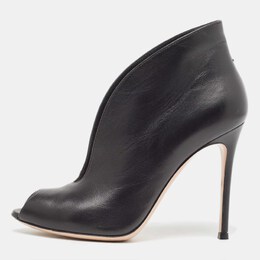 Gianvito Rossi: Чёрные ботинки  Vamp