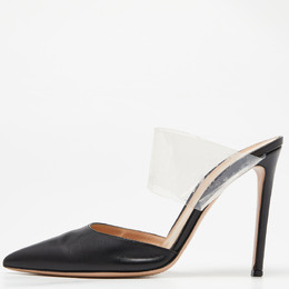 Gianvito Rossi: Чёрные сабо  Plexi