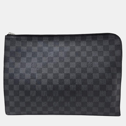 Louis Vuitton: Чёрный клатч  Pochette