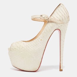 Christian Louboutin: Белые туфли 