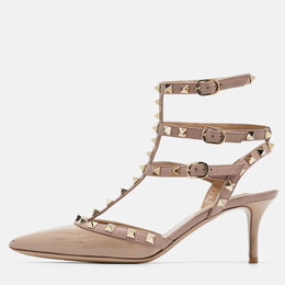 Valentino: Розовые туфли Rockstud