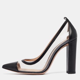 Gianvito Rossi: Чёрные туфли  Plexi