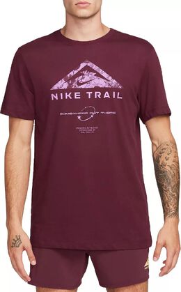 Nike: Бордовая футболка  Dri FIT
