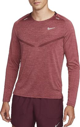 Nike: Бордовая рубашка  Dri FIT