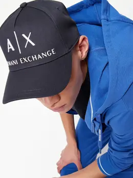 Armani Exchange: Чёрная кепка 