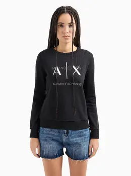 Armani Exchange: Чёрный свитшот 