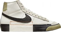 Nike: Серые туфли Blazer Mid