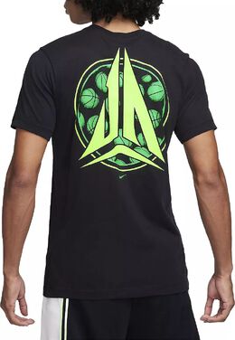 Nike: Чёрная футболка  Dri FIT