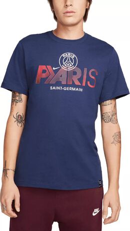 Nike: Синяя футболка  Paris Saint Germain