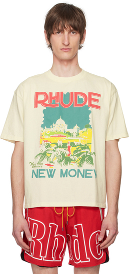 Rhude: Белая футболка 